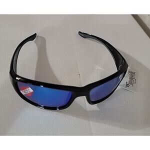 Piranha Sport Flex Temple Wrap Sunglasses Sleek Black Frames Gray Arms 62169